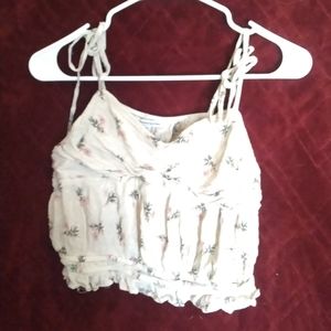 American eagle blouse belly short